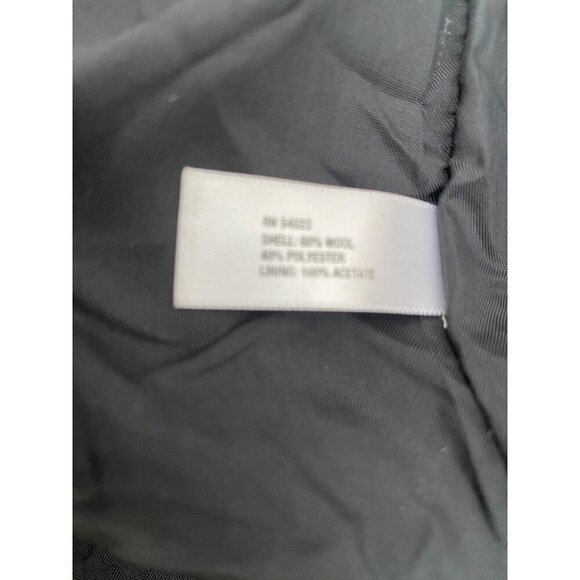 Gap Blue And Black Wool Blend Cap Sleeve Fully Lined Sheath Jumper With Pockets - Picture 8 of 10